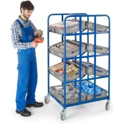 Rollcart Kommissionierwagen 16-4410, Offene Rahmen, 4 Etagen, 2-seitig, 610 X 410mm, Tragkraft 250kg 4 Rollcart Kommissionierwagen 16-4410, Offene Rahmen, 4 Etagen, 2-seitig, 610 X 410mm, Tragkraft 250kg -Makita Shop 75edcaf7667f704aee277bf3bb4c815bcbdb702b eurokastenwagen rollcart 16 4410 offene rahmen