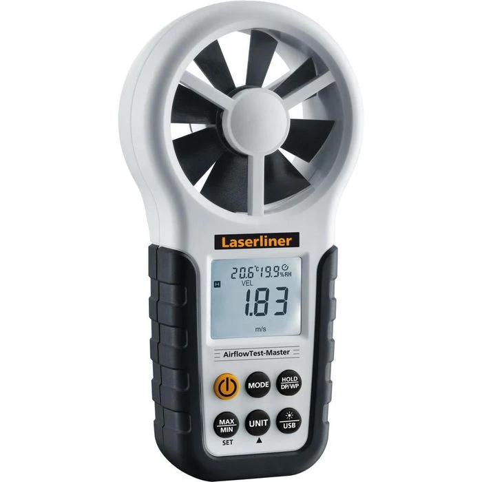 Laserliner Anemometer AirflowTest-Master Flügelrad, Bis 30 M/s, USB, Mit Thermo-Hygrometer 1 Laserliner Anemometer AirflowTest-Master Flügelrad, Bis 30 M/s, USB, Mit Thermo-Hygrometer