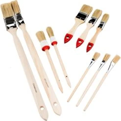 Nölle Malerpinsel 9115, Set, 10-teilig, Verschiedene Pinselarten Mit Chinaborsten