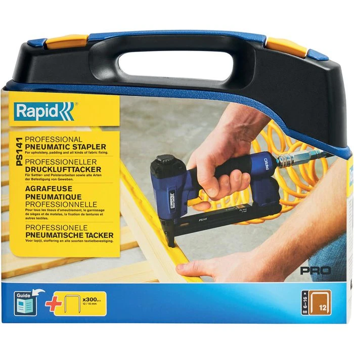 Rapid Drucklufttacker PS141, 5000095, Für Klammern 6-16mm, Inkl. Koffer 8 Rapid Drucklufttacker PS141, 5000095, Für Klammern 6-16mm, Inkl. Koffer – Bild 8