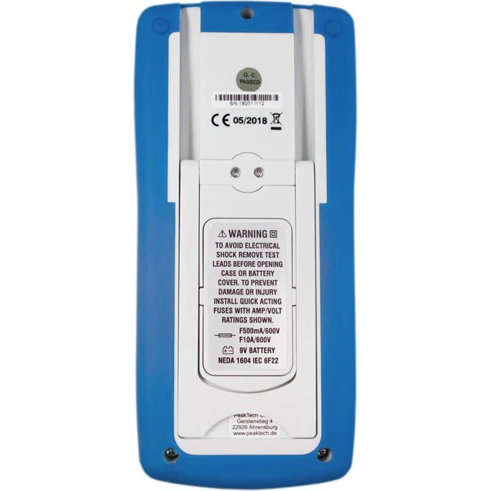 PeakTech Multimeter P 3335 RMS Digital, 600 V, 10 A, CAT III, Temperatur 4 PeakTech Multimeter P 3335 RMS Digital, 600 V, 10 A, CAT III, Temperatur – Bild 4