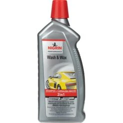 Nigrin Autoshampoo Performance Wash & Wax Turbo, 2in1, 73878, Flasche, 1 Liter
