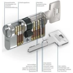 Abus Schließzylinder Vitess 1000, Set 2 X 30/35 Mm, Gleichschließend Doppelzylinder Codekarte, BS -Makita Shop 8d52af13410cc68eafc9bf934bd613629434f686 schliesszylinder abus vitess 1000 set 2 x 3035 mm