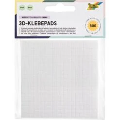 Folia Klebepads 23055, 3D-Effekte, Bis 20g, Weiß, 800 Stück