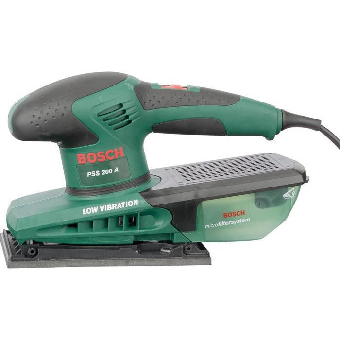 Bosch Schwingschleifer PSS 200 A, 200 W, 182 X 92mm, Mit Klettverschluss Und Koffer 2 Bosch Schwingschleifer PSS 200 A, 200 W, 182 X 92mm, Mit Klettverschluss Und Koffer – Bild 2