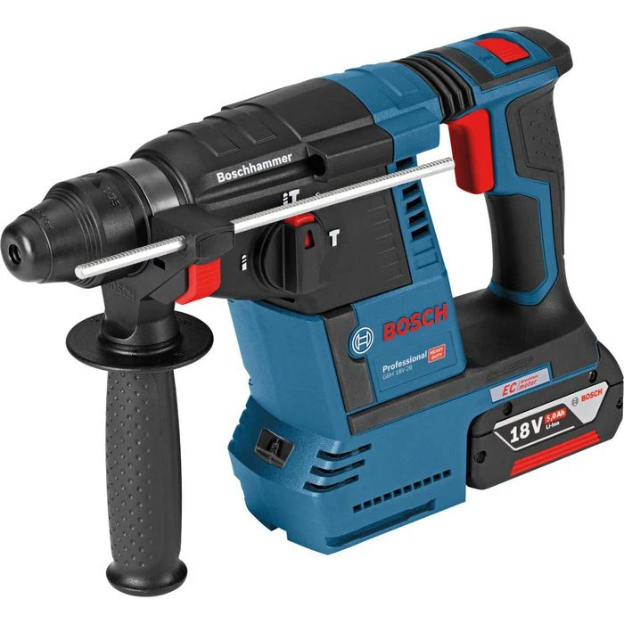 Bosch Bohrhammer GBH 18V-26 F, SDS+, 18V / 5Ah, 2 Akkus, Schnellspannbohrfutter, Koffer + GRATIS Prämie 2 Bosch Bohrhammer GBH 18V-26 F, SDS+, 18V / 5Ah, 2 Akkus, Schnellspannbohrfutter, Koffer + GRATIS Prämie – Bild 2