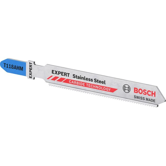 Bosch Stichsägeblätter Expert Stainless Steel, T 118 AHM, Für Edelstahl, 3 Stück 5 Bosch Stichsägeblätter Expert Stainless Steel, T 118 AHM, Für Edelstahl, 3 Stück – Bild 5