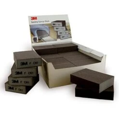 3M Schleifschwamm 63220 CRS Vierseitig, 24 Stück, Für Lack, Holz Und Farbe, Körnung Grob