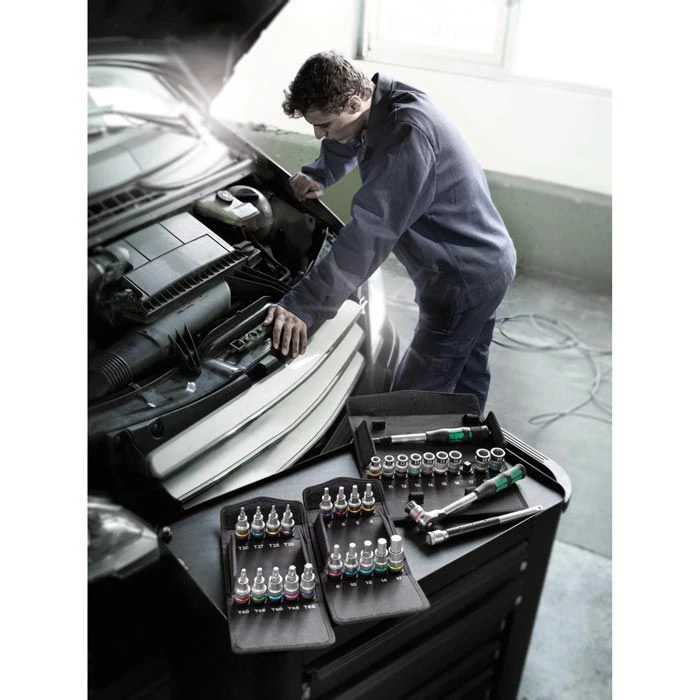 Wera Steckschlüssel 8006 SC 1 Zyklop Hybrid-Knarre, 10-19mm Schlüsselweite - 37mm Länge, 1/2 Zoll 2 Wera Steckschlüssel 8006 SC 1 Zyklop Hybrid-Knarre, 10-19mm Schlüsselweite - 37mm Länge, 1/2 Zoll – Bild 2