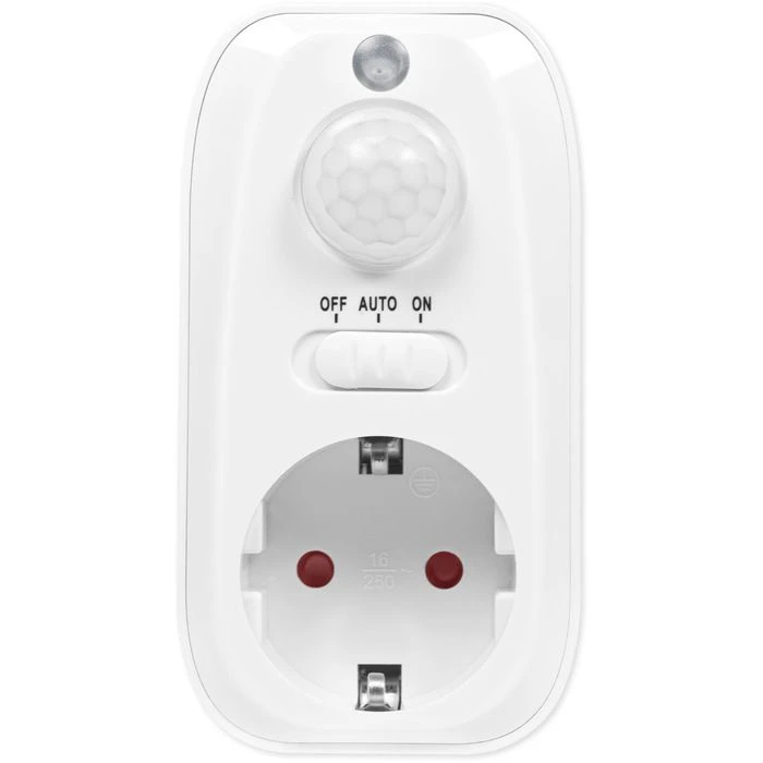 LogiLink Steckdosenadapter PA0248, 1-fach, Mit Bewegungs- Und Helligkeitsmelder 2 LogiLink Steckdosenadapter PA0248, 1-fach, Mit Bewegungs- Und Helligkeitsmelder – Bild 2