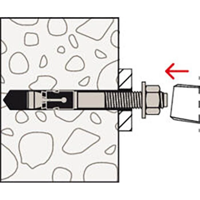 Fischer Schwerlastdübel FAZ II 10/10 HR, Edelstahl, M10 X 95mm, Mit Hutmutter, 20 Stück 5 Fischer Schwerlastdübel FAZ II 10/10 HR, Edelstahl, M10 X 95mm, Mit Hutmutter, 20 Stück – Bild 5