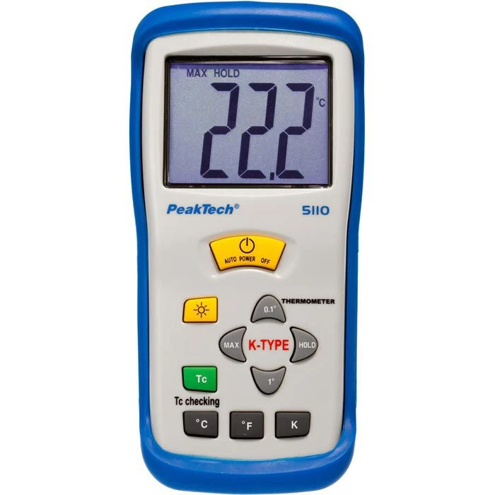 PeakTech Thermometer 5110 Handgerät, Digital, Mit Typ-K Messfühler 2 PeakTech Thermometer 5110 Handgerät, Digital, Mit Typ-K Messfühler – Bild 2