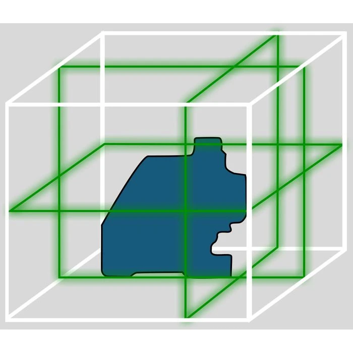 Makita Kreuzlinienlaser SK700GD Multilinienlaser, Selbstnivellierend, Grüner 360 Grad Laser 2 Makita Kreuzlinienlaser SK700GD Multilinienlaser, Selbstnivellierend, Grüner 360 Grad Laser – Bild 2