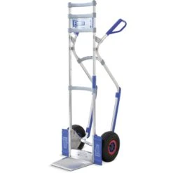 EXPRESSO Sackkarre Stapelkarre 2-011-21, Luftbereifung, Tragkraft 300kg, Schaufel 22x24,5cm