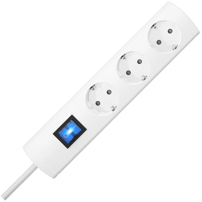 Kopp Steckdosenleiste UNOversal Plus, 3-fach, Schalter, Flachstecker, Weiß 2 Kopp Steckdosenleiste UNOversal Plus, 3-fach, Schalter, Flachstecker, Weiß – Bild 2