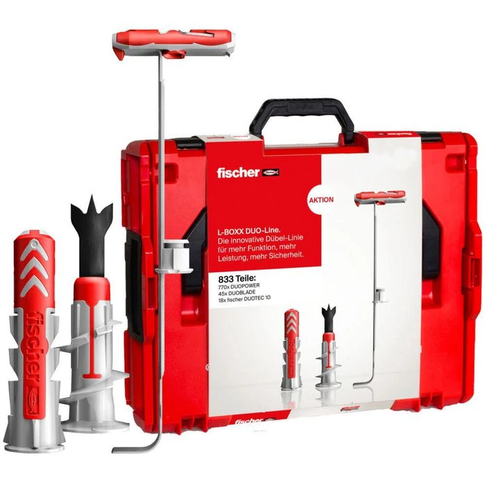 Fischer Dübel 558626, L-BOXX 102 DuoLine-Set, 3 Verschiedene Dübel, 2-K-Dübel, 833-teilig 1 Fischer Dübel 558626, L-BOXX 102 DuoLine-Set, 3 Verschiedene Dübel, 2-K-Dübel, 833-teilig