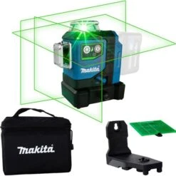 Makita Kreuzlinienlaser SK700GD Multilinienlaser, Selbstnivellierend, Grüner 360 Grad Laser
