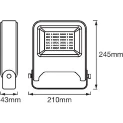 LEDVANCE LED-Außenstrahler Endura Flood, 50W 3000K, 4500 Lm, Netzbetrieb, Weiß -Makita Shop a02376634d73dff52c4f99d446c378bac9a1ae8e led aussenstrahler ledvance endura flood 50w 3000k