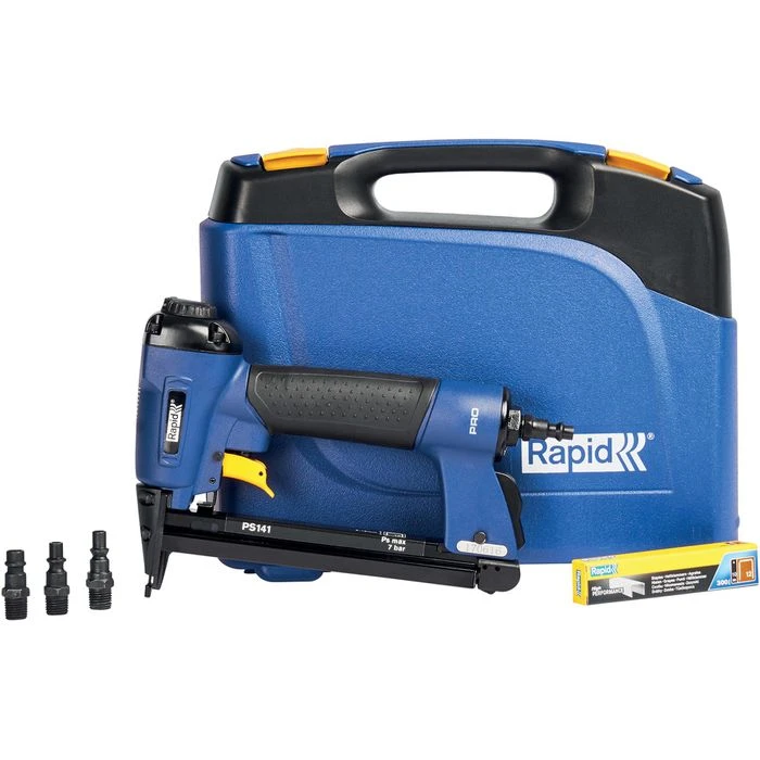 Rapid Drucklufttacker PS141, 5000095, Für Klammern 6-16mm, Inkl. Koffer 1 Rapid Drucklufttacker PS141, 5000095, Für Klammern 6-16mm, Inkl. Koffer
