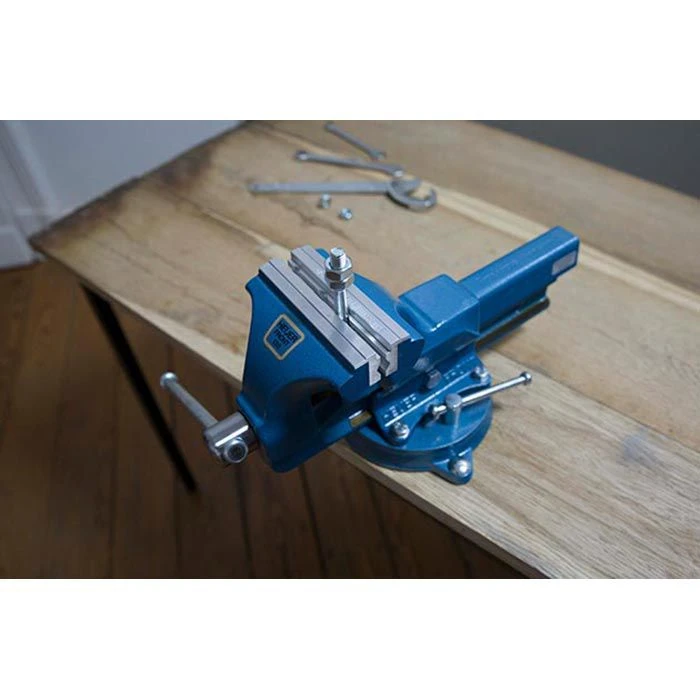 Heuer Schraubstockbacken 109120, Typ P, 120mm, Aus Aluminium, Prismen, Mit Magnet, 2 Stück 2 Heuer Schraubstockbacken 109120, Typ P, 120mm, Aus Aluminium, Prismen, Mit Magnet, 2 Stück – Bild 2