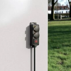 Hama Steckdosenleiste 00223062 2m, 2-fach, Schalter, Schwarz, IP44, Außen -Makita Shop a627c19e9b4c528be5b64e000af01ef60ffc97cc steckdosenleiste hama 00223062 2m