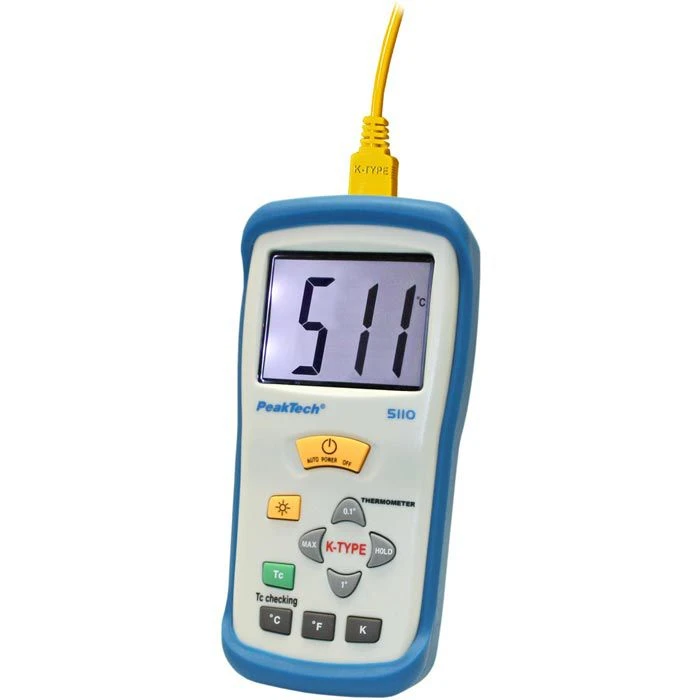 PeakTech Thermometer 5110 Handgerät, Digital, Mit Typ-K Messfühler 1 PeakTech Thermometer 5110 Handgerät, Digital, Mit Typ-K Messfühler