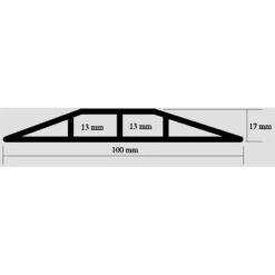 EHA Kabelbrücke 41901, Gelb/schwarz, 300 Cm X 10 Cm, 2 Kanäle, Gummi -Makita Shop a85fd068506b8714c77f68b1e1a65c15a703b978 kabelbruecke eha 41901 gelbschwarz