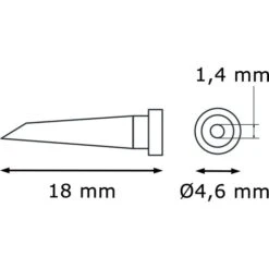 Weller Lötspitze T0054441099, LT-GW1, Bleistiftform, Gerade, Abgeschrägt, Ø 1,4mm 5 Weller Lötspitze T0054441099, LT-GW1, Bleistiftform, Gerade, Abgeschrägt, Ø 1,4mm -Makita Shop a92c3b64f1c417a477f0b8cc8830cad3b1d37fbf loetspitze weller t0054441099 lt gw1