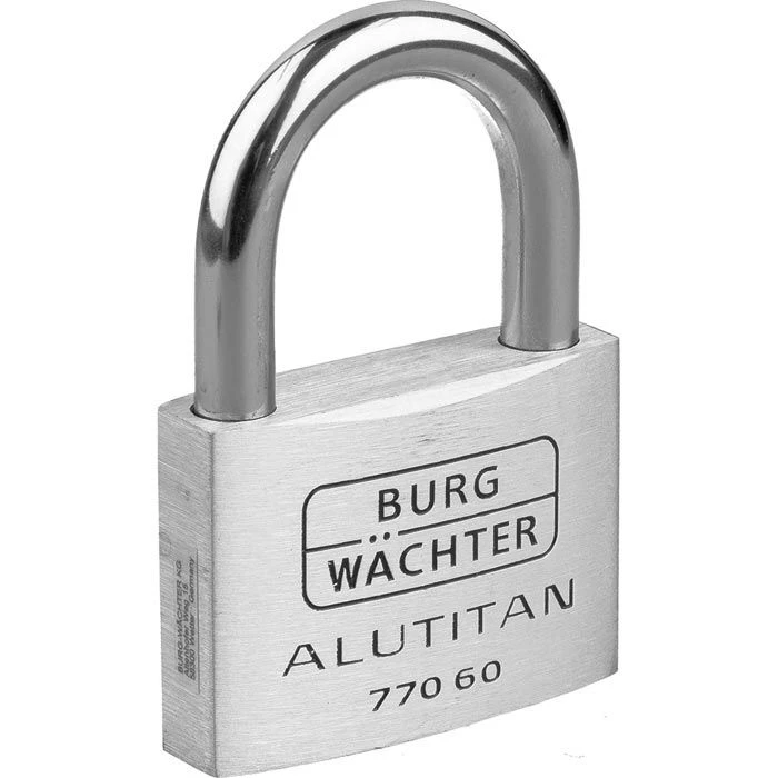 Burg Wächter Burg-Wächter Vorhängeschloss Alutitan 770 60 SB, Schlüsselschloss, Wetterfest, Silber 2 Burg Wächter Burg-Wächter Vorhängeschloss Alutitan 770 60 SB, Schlüsselschloss, Wetterfest, Silber – Bild 2
