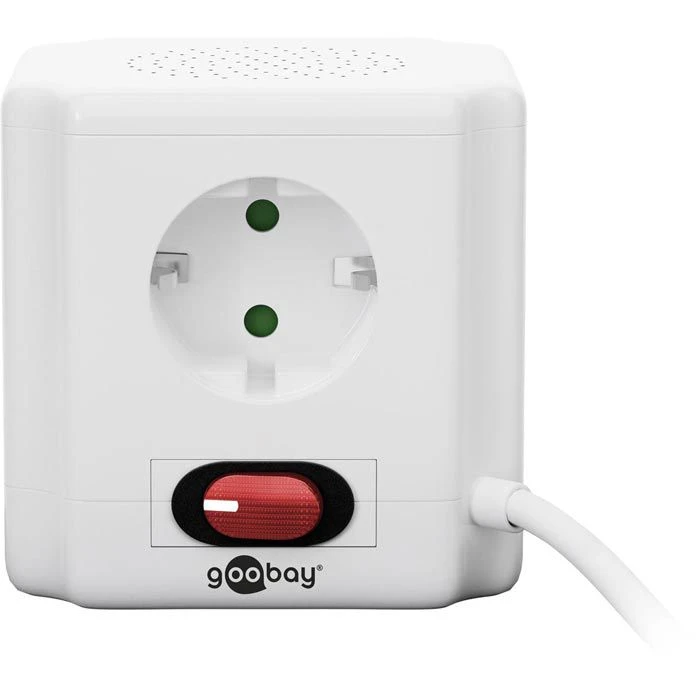 Goobay Steckdosenwürfel 41268, 4-fach Schutzkontakt, 2 X USB, Schalter, 1,5m 2 Goobay Steckdosenwürfel 41268, 4-fach Schutzkontakt, 2 X USB, Schalter, 1,5m – Bild 2