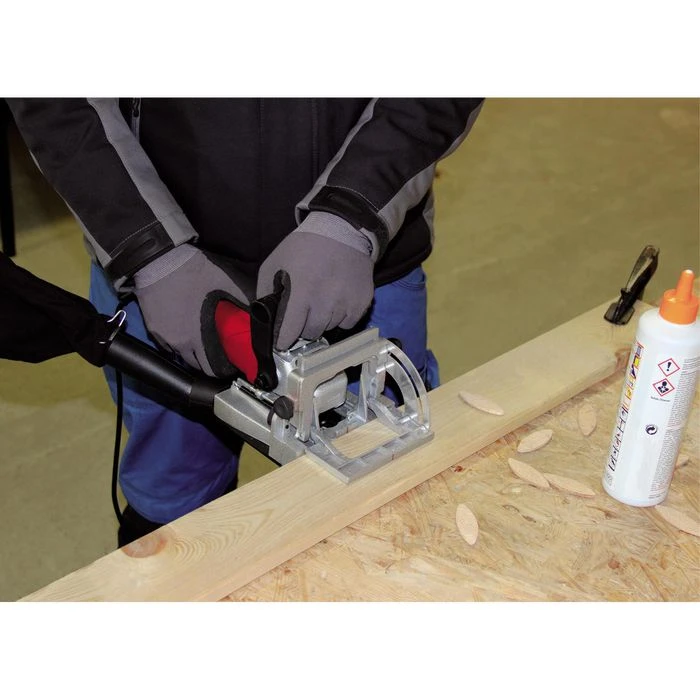 Einhell Flachdübelfräse TC-BJ 900 Nutfräse, 860 W, 0 - 14mm Frästiefe 2 Einhell Flachdübelfräse TC-BJ 900 Nutfräse, 860 W, 0 - 14mm Frästiefe – Bild 2