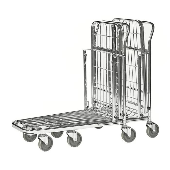 Kongamek CC-Wagen KM4202-EB, Mit Schiebebügel, 2 Etagen, Tragkraft 300kg, 860 X 530mm, Verzinkt 3 Kongamek CC-Wagen KM4202-EB, Mit Schiebebügel, 2 Etagen, Tragkraft 300kg, 860 X 530mm, Verzinkt – Bild 3