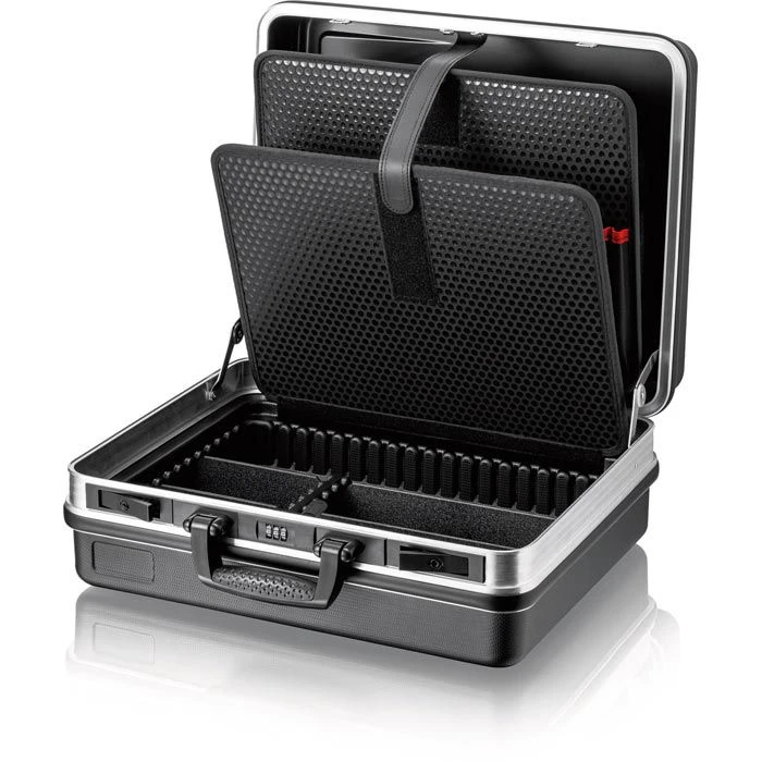 Knipex Werkzeugkoffer 00 21 05 LE, Basic, Leer, Kunststoff Klappkoffer, Abschließbar 4 Knipex Werkzeugkoffer 00 21 05 LE, Basic, Leer, Kunststoff Klappkoffer, Abschließbar – Bild 4