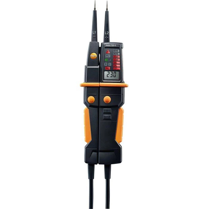 Testo Spannungsprüfer 750-3, Zweipolig, 12 - 690 V, CAT IV 600V 1 Testo Spannungsprüfer 750-3, Zweipolig, 12 - 690 V, CAT IV 600V