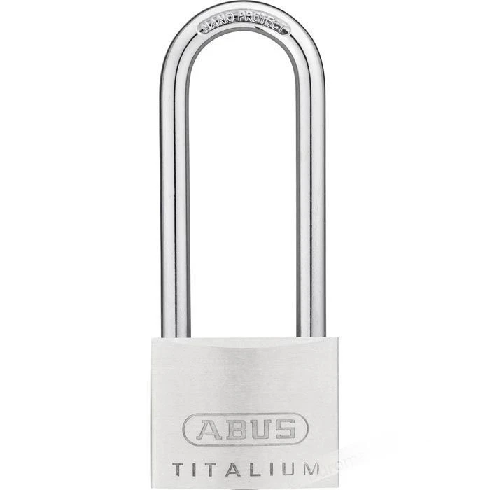 Abus Vorhängeschloss Titalium 64TI/50HB80, 50mm, Schlüsselschloss, Level 6, Silber 1 Abus Vorhängeschloss Titalium 64TI/50HB80, 50mm, Schlüsselschloss, Level 6, Silber