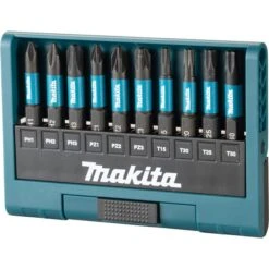 Makita Bitset E-12011, Impact Black, 10-teilig, Kreuz, Torx