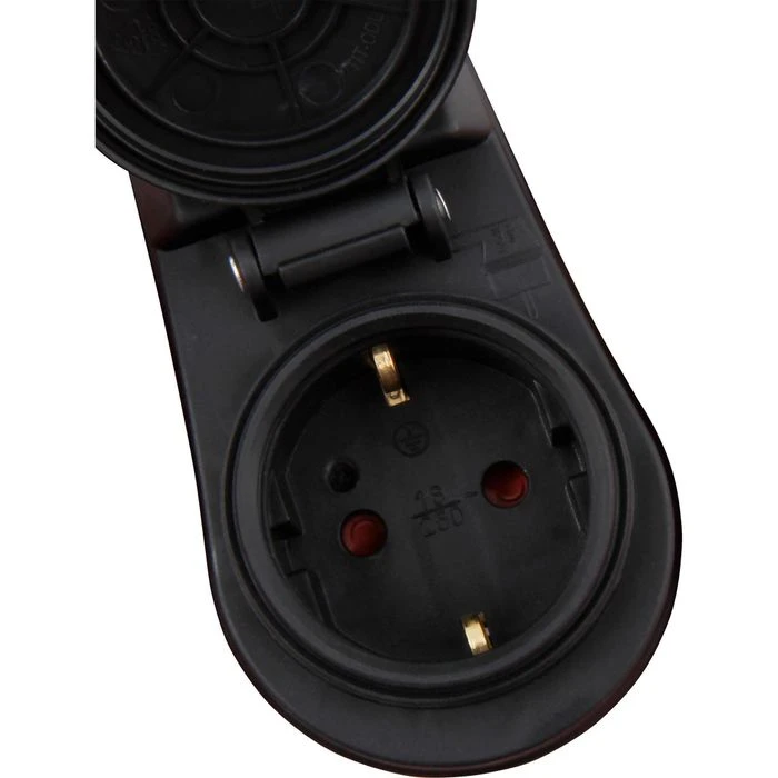 McPower Steckdosenadapter IP44, 1-fach Schutzkontakt, Für Außen, Mit Schalter 3 McPower Steckdosenadapter IP44, 1-fach Schutzkontakt, Für Außen, Mit Schalter – Bild 3