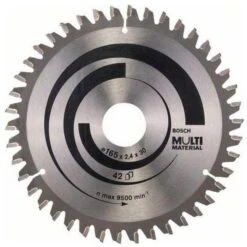 Bosch Kreissägeblatt Multi Material, 2608640519, 165 X 30mm, 42 Zähne, Für Holz, Kunststoff, Metall