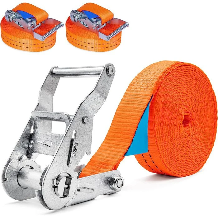 Industrie-Planet Spanngurt Mit Ratsche, 6m X 35mm Orange, Zugkraft Umreift 2000kg 2 Stück 1 Industrie-Planet Spanngurt Mit Ratsche, 6m X 35mm Orange, Zugkraft Umreift 2000kg 2 Stück