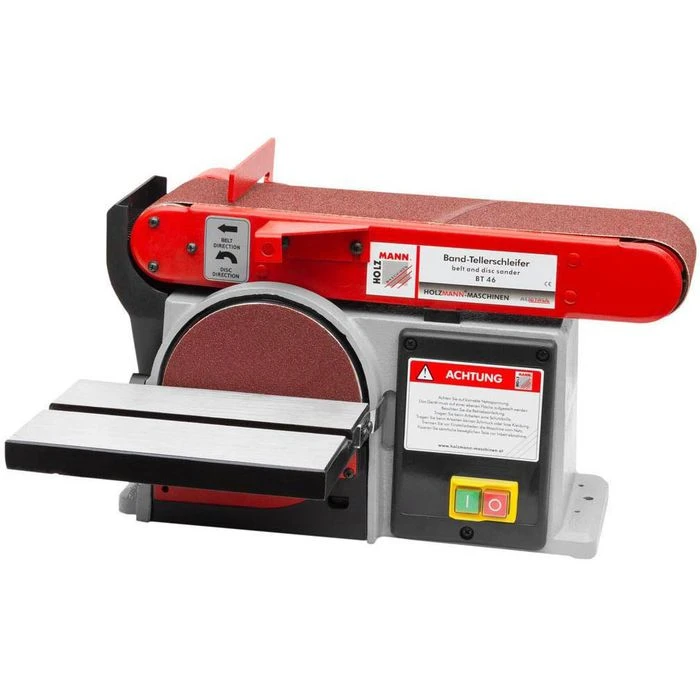Holzmann Band-Tellerschleifer BT46 230V, Schleifteller 150 Mm Ø, Schleifband 100 X 914 Mm 1 Holzmann Band-Tellerschleifer BT46 230V, Schleifteller 150 Mm Ø, Schleifband 100 X 914 Mm