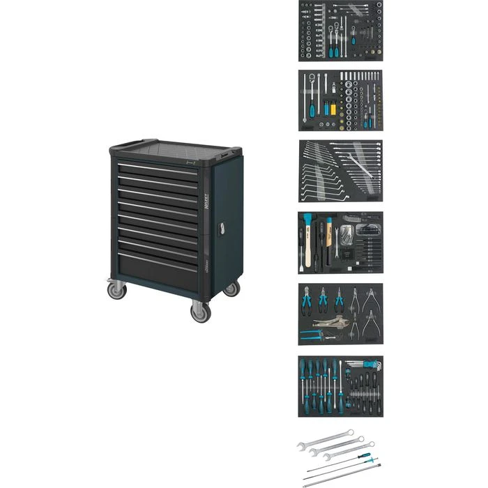 Hazet Werkzeugwagen Assistent 179NT-8-RAL7016/2, 264-teilig, Anthrazit, 8 Schubladen, Mit Werkzeug 1 Hazet Werkzeugwagen Assistent 179NT-8-RAL7016/2, 264-teilig, Anthrazit, 8 Schubladen, Mit Werkzeug