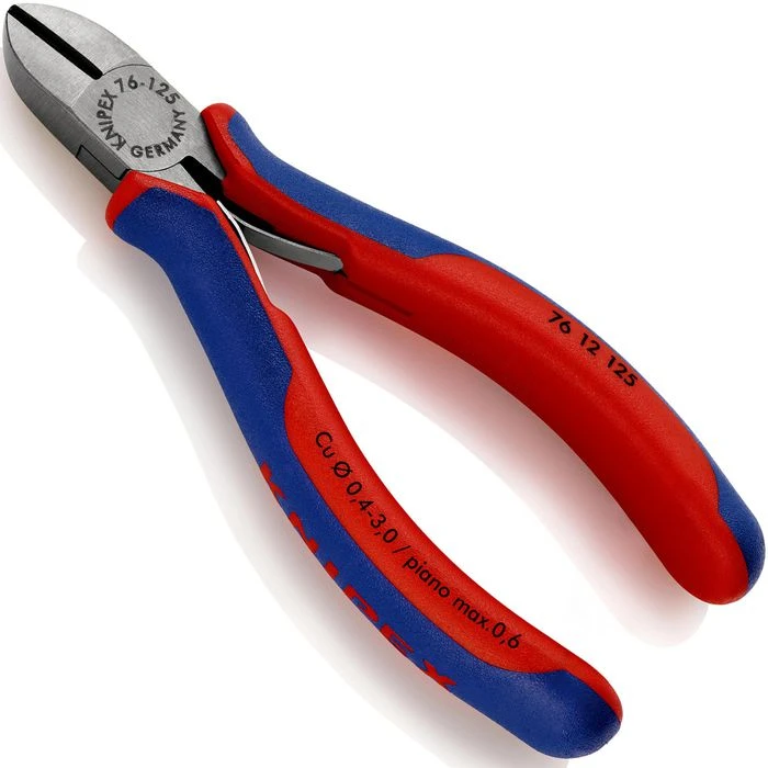 Knipex Seitenschneider 76 12 125 Elektromechaniker, 125mm, Mit Facette 1 Knipex Seitenschneider 76 12 125 Elektromechaniker, 125mm, Mit Facette