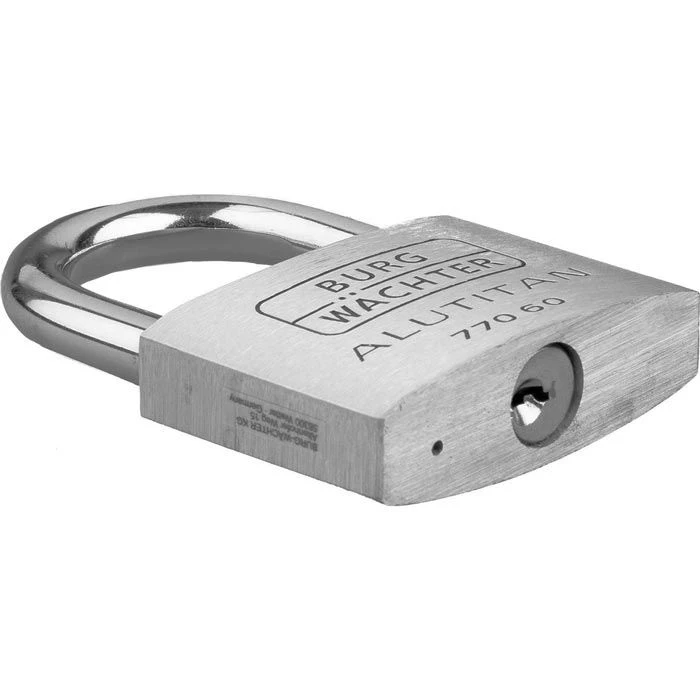 Burg Wächter Burg-Wächter Vorhängeschloss Alutitan 770 60 SB, Schlüsselschloss, Wetterfest, Silber 3 Burg Wächter Burg-Wächter Vorhängeschloss Alutitan 770 60 SB, Schlüsselschloss, Wetterfest, Silber – Bild 3