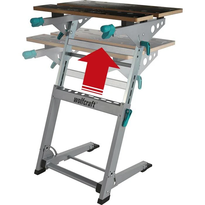 Wolfcraft Werkbank Master 700, Klappbar, Spanntisch, 68 X 78-95 X 53cm, Höhenverstellbar 1 Wolfcraft Werkbank Master 700, Klappbar, Spanntisch, 68 X 78-95 X 53cm, Höhenverstellbar